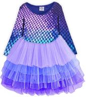 👗 vikita girls' winter dress in lovely purple - toddler clothing logo