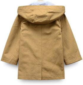img 3 attached to 🧥 LJYH Toddler Classic Peacoat with Hood – Boys' Jackets & Coats