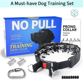 img 3 attached to 🐶 Mayerzon Dog Prong Training Collar: Effective Choke Pinch Collar for Small, Medium, and Large Dogs - Comfort Tips and Quick Release Snap Buckle Included