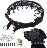 🐶 mayerzon dog prong training collar: effective choke pinch collar for small, medium, and large dogs - comfort tips and quick release snap buckle included logo