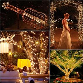 img 1 attached to 🎄 Quntis 165FT 250 LEDs String Lights - Waterproof Starry Fairy Lights for Outdoor Indoor Christmas Decoration - UL588 Approved Warm White