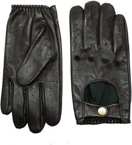 img 2 attached to 🧤 YISEVEN Sheepskin Motorcycle Lambskin Touchscreen Men's Gloves & Mittens