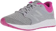 👟 new balance running gunmetal little girls' shoes: ultimate comfort and style for active youngsters! logo