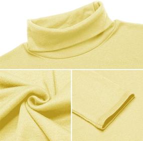 img 2 attached to Men's Lightweight Turtleneck Sleeve Pullover Shirt - optimized apparel for a trendy look