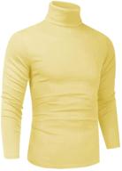 men's lightweight turtleneck sleeve pullover shirt - optimized apparel for a trendy look logo