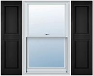 🪟 ekena millwork lp2s12x03500bl lifetime vinyl standard shutter (per pair) - 12"w x 35"h, black - durable and stylish exterior window shutters available logo