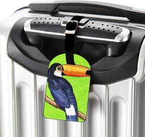 img 3 attached to Nicokee Written Leather Luggage Suitcase Travel Accessories and Luggage Tags & Handle Wraps