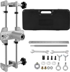 img 4 attached to 🔑 Mophorn 8-Piece Door Lock Hole Opener Kit: DBB Lock Mortiser Door Fitting Kit with Tungsten Steel Cutters & Accessories - Perfect for Wooden Doors