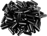 гибкие черные резиновые защитные колпачки для увеличения прочности и защиты. логотип