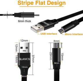 img 3 attached to 🔌 6ft Micro USB Cable by GLANICS - Charger & Data Sync Cable for Wyze Cam, Wyze Camera, Cloud Cam, Android Phone, Mobile Power, and More (Black)