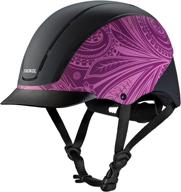 🪖 troxel spirit performance helmet, purple boho, x-small: top-notch protective gear for ultimate style and safety logo
