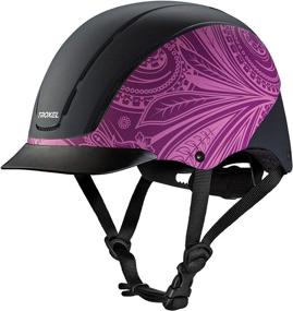 img 2 attached to 🪖 Troxel Spirit Performance Helmet, Purple Boho, X-Small: Top-Notch Protective Gear for Ultimate Style and Safety