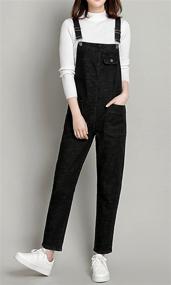 img 1 attached to 👖 Gihuo Women's Loose Fit Denim Overalls