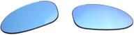 🔵 ricoy bmw e82 e90 e91 e92 e46 oem heated door mirror glass - blue glass (pack of 2) logo