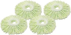 img 3 attached to ➕ Green and White 14-inch Refill for Libman 4-Pack Spin Mop