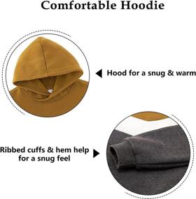 img 2 attached to Pollover Hoodie Sweatshirts Fleece Outwear Boys' Clothing via Fashion Hoodies & Sweatshirts