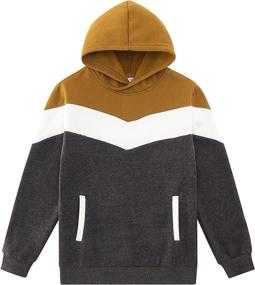 img 4 attached to Pollover Hoodie Sweatshirts Fleece Outwear Boys' Clothing via Fashion Hoodies & Sweatshirts