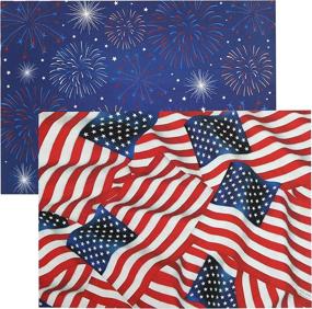 img 4 attached to Iconikal Reversible Disposable 10 Inches Patriotic