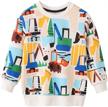 little excavator sweatshirts toddler pullover boys' clothing logo