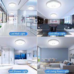 img 2 attached to 💡 Airand Round Flush Mount LED Ceiling Light - 5000K Daylight Bright Ceiling Lamp Fixture for Kitchen, Bathroom, Bedroom, Balcony, Laundry Room (15IN-L)