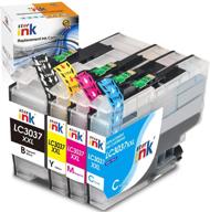 🖨️ ink cartridge replacement for brother lc3037 xxl (black cyan yellow magenta, 4 packs) - compatible with mfc-j6945dw, mfc-j6545dw, mfc-j5845dw, mfc-j5945dw printer logo
