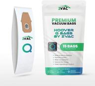 🧹 zvac hepa vacuum bags 15 pack - type q high efficiency filter bags for hoover platinum hepa media upright vacuums - replaces part ah10000, uh30010com логотип