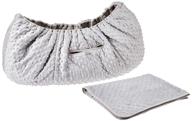 🛏️ cozy and stylish grey minky dot moses basket bedding set by tadpoles logo