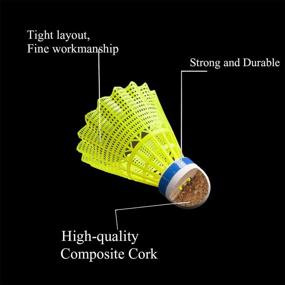 img 3 attached to 🏸 Senston Badminton Shuttlecocks 6-Pack: Durable, Stable Birdies for Indoor/Outdoor Sports