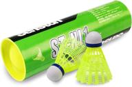 🏸 senston badminton shuttlecocks 6-pack: durable, stable birdies for indoor/outdoor sports logo