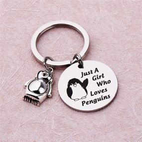 img 1 attached to 🐧 LQRI Penguin Animal K Keychain for Penguin Lovers