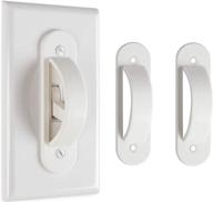 🔌 lisol's mind wall switch guards plate covers: enhancing child safety and home decor in white (2 pack) логотип