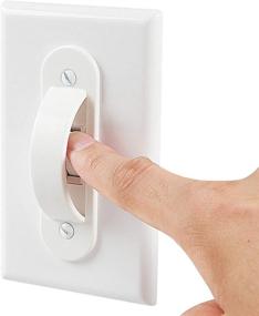 img 2 attached to 🔌 Lisol's Mind Wall Switch Guards Plate Covers: Enhancing Child Safety and Home Decor in White (2 Pack)