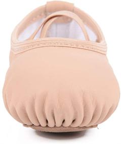 img 1 attached to Ambershine Leather Ballet Toddlers Slippers Girls' Shoes and Athletic