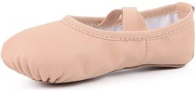img 2 attached to Ambershine Leather Ballet Toddlers Slippers Girls' Shoes and Athletic