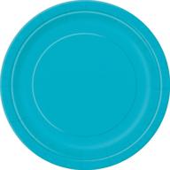 teal party tableware - unique industries, pack of 16 logo