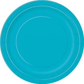 img 1 attached to Teal Party Tableware - Unique Industries, Pack of 16