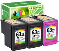 🖨️ limeink 3 remanufactured ink cartridge 63xl 63 xl high yield for hp envy 4512 4520 deskjet 3632 2130 2132 1110 3636 3637 1112 3630 3634 officejet 3830 3833 4650 4652 4655 5255 5258 printer - black color - save on ink costs with high-yield cartridge! logo