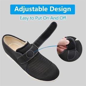 img 1 attached to Breathable Adjustable Orthopedic Men's Athletic Shoes - The Secret Slippers