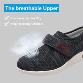 img 3 attached to Breathable Adjustable Orthopedic Men's Athletic Shoes - The Secret Slippers