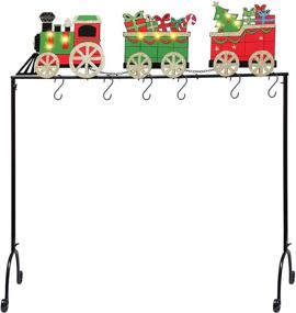img 3 attached to 🎅 Decorative Christmas Stocking Holder Stand: FORUP Christmas Train Hangers