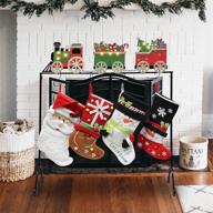 🎅 decorative christmas stocking holder stand: forup christmas train hangers логотип