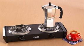 img 4 attached to 🔌 IMUSA USA GAU-80306 1750-Watt Electric Double Burner in Black