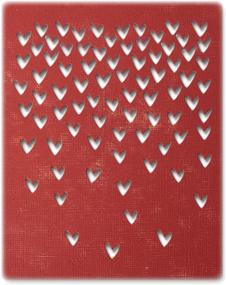 img 4 attached to 💕 Набор трафаретов Tim Holtz Sizzix Thinlits: падающие сердца - многоцветный (4 шт)