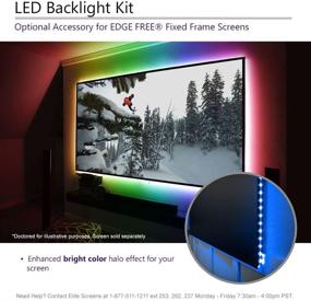 img 4 attached to 📺 Elite Screens 110-inch 16:9 Aspect Ratio LED Kit Strip Lights with Remote Control (2018 Version) - Enhanced Projection Screen Experience!