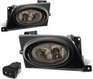 🚙 smoked fog light pair with switch - dna motoring fl-hc064-sm [fitment: 2006-2008 honda civic 4dr] logo