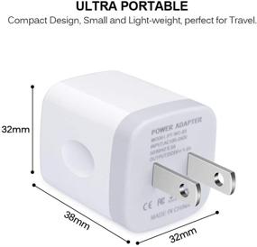 img 3 attached to 🔌 TePoo 2 Pack 1A 5V Single Port USB Wall Charger for iPhone SE, 11 Pro Max, XS, XR, X, 8 Plus, Samsung Galaxy S20, S10, S9, Note 10, LG, Android Phone - Power Adapter Plug Charging Block Brick Cube Box