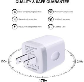 img 1 attached to 🔌 TePoo 2 Pack 1A 5V Single Port USB Wall Charger for iPhone SE, 11 Pro Max, XS, XR, X, 8 Plus, Samsung Galaxy S20, S10, S9, Note 10, LG, Android Phone - Power Adapter Plug Charging Block Brick Cube Box