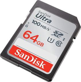 img 1 attached to 💽 Карта памяти SanDisk 64 ГБ SD Ultra для камер Canon EOS M200, M100, M50, M5, M6 беззеркальной (SDSDUNR-064G-GN6IN) комплект с салфеткой из микрофибры Everything But Stromboli