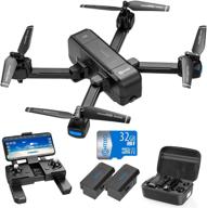 ultimate aerial experience: contixo 4k gps quadcopter drone with 🚁 hd fpv camera for adults - includes custom case & 2 batteries logo