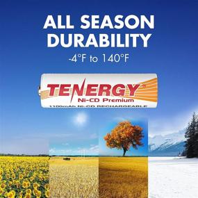 img 1 attached to ⚡️ Tenergy AA Premium NiCd Rechargeable Batteries 1100mAh 1.2V 8-Pack - Ideal for Solar and Garden Lights